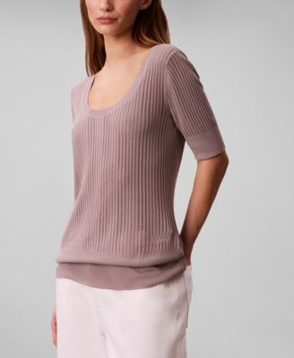 Women's Gauge Short-Sleeve Sweater