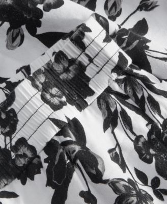 Petite Printed Wide-Leg Pants