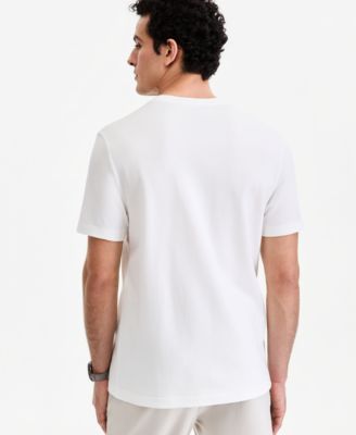 Men's Short-Sleeve Textured Mercerized T-Shirt