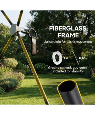 10 x 11 ft Pop Up Gazebo Screen Tent, Inst Camping Canopy