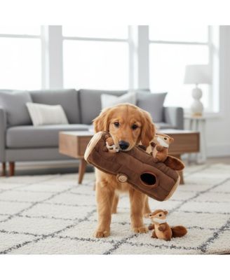 Plush Hide & Seek Dog Puzzle Toy with Squeaker – Interactive Chew for Small/Medium Dogs