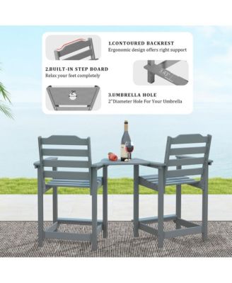 A set of 2 economical bar stools (including the table board)