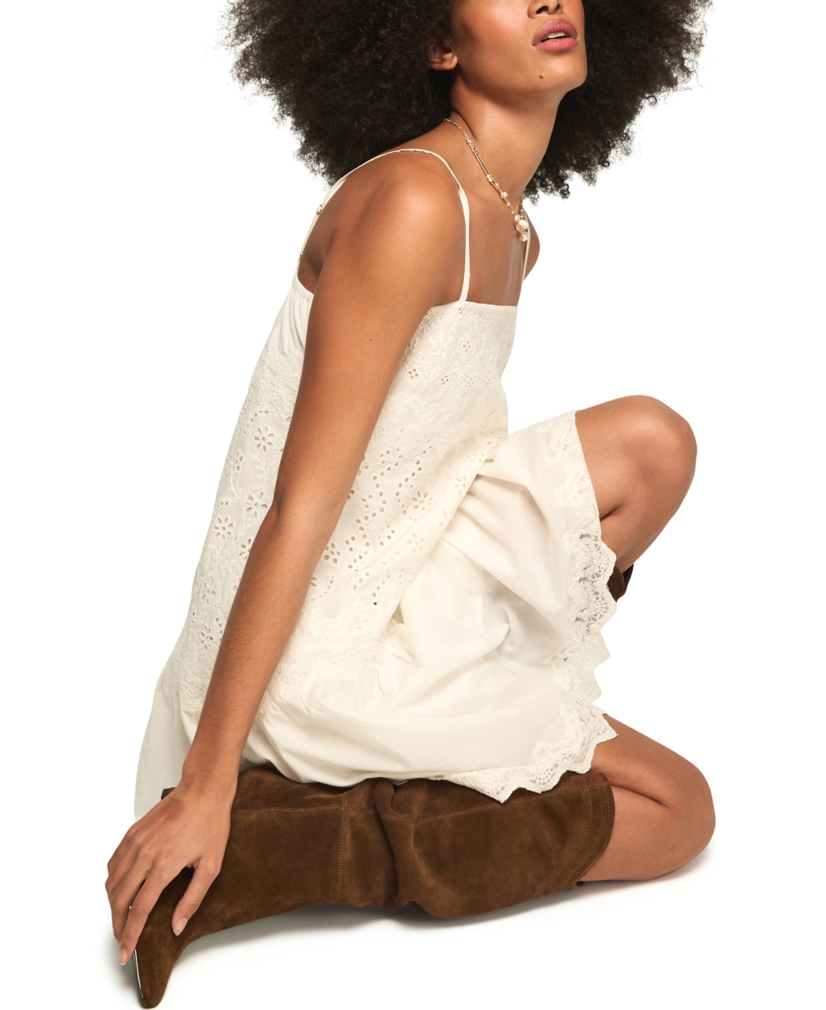 Lucky Brand Women's Festival Square Neck Mini Dress