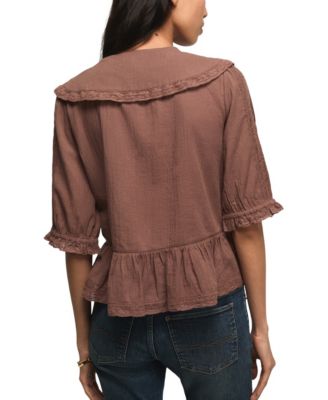 Women's Peter Pan Peplum Blouse