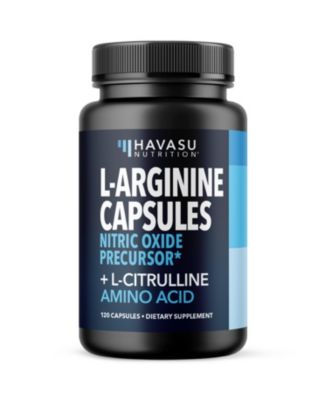 L-Arginine Capsules for Men's Stamina, Endurance & Performance, 120ct