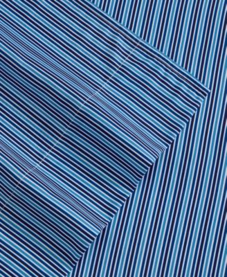 Alden Stripe Printed Microfiber 3-Pc. Sheet Set, Twin