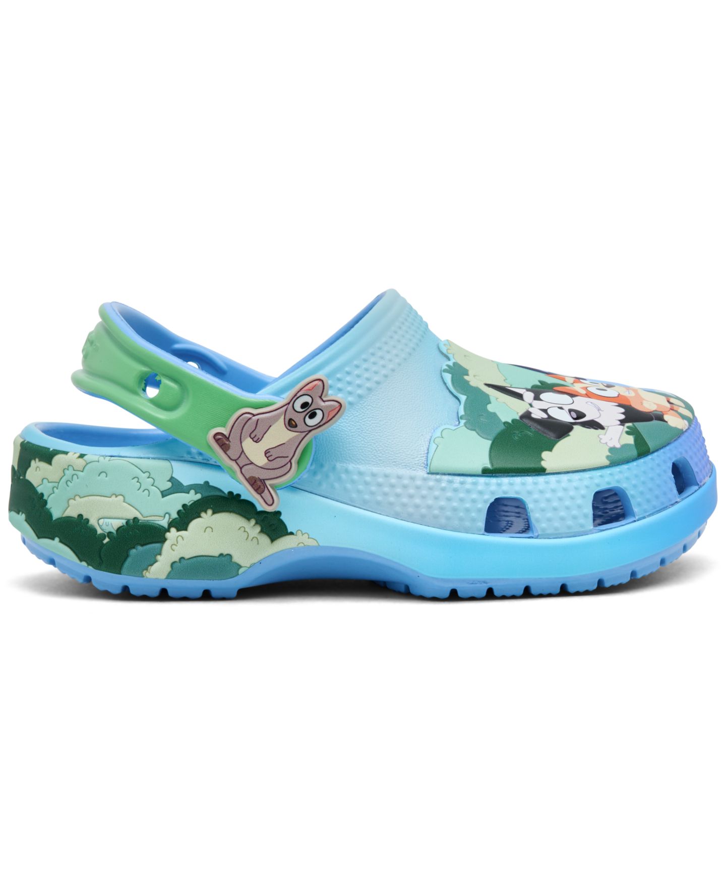 Детские сабо Crocs x Bluey Toddler Kids Classic, цвет: Разноцветный — фото 2