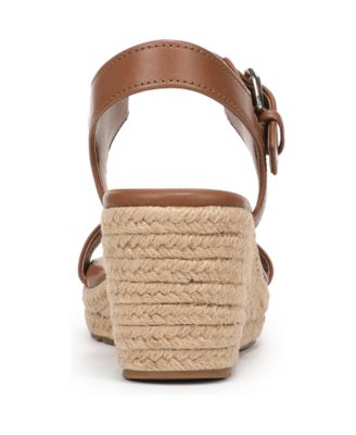 Women's Stella Open Round Toe Buckle Wedge Sandals