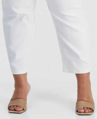 Plus Size Lexington Straight-Leg Cropped Jeans