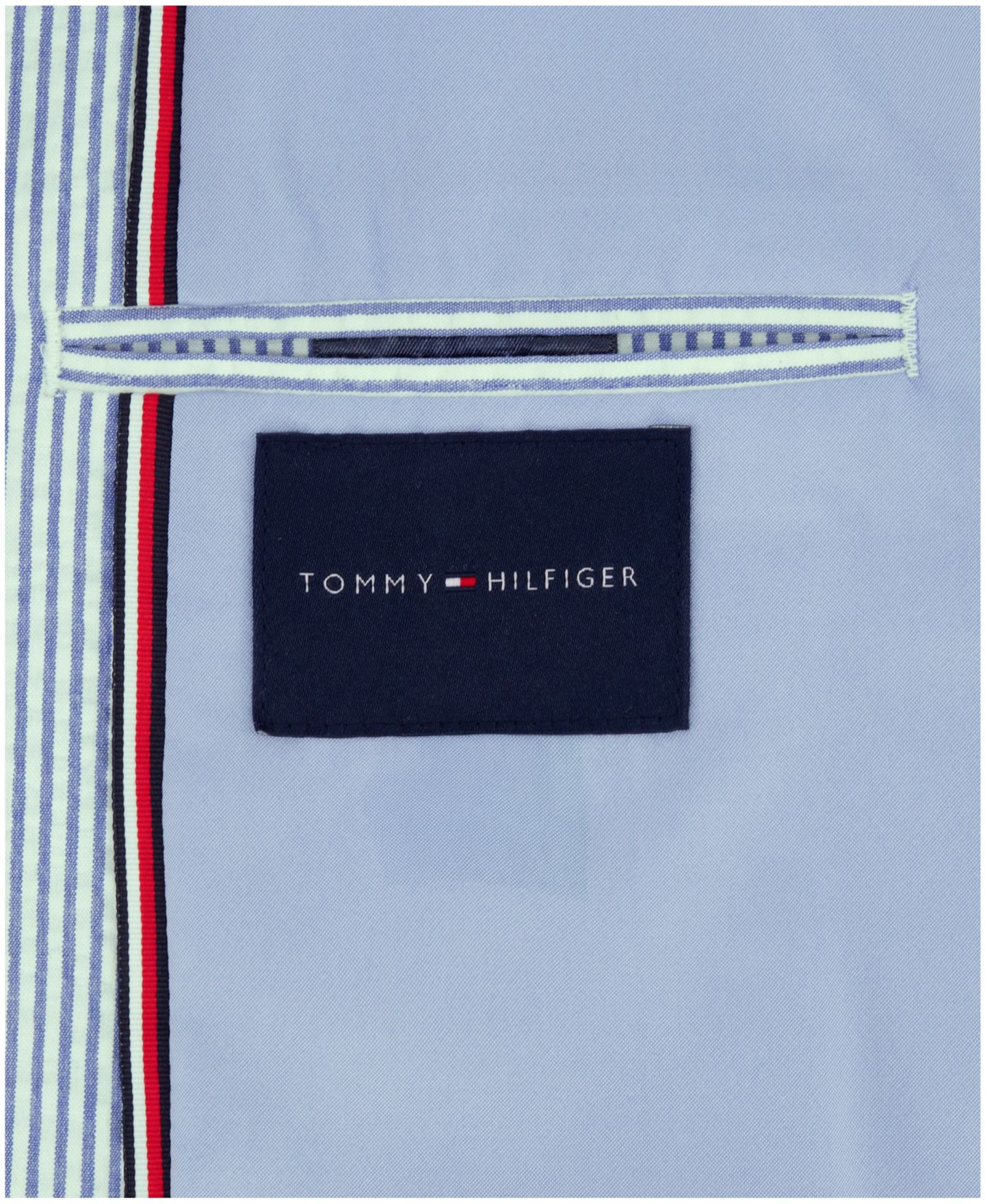Куртка Tommy Hilfiger Stretch Seersucker Sport Jacket для мальчиков, цвет: Синий — фото 4