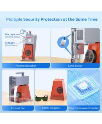 Nano Pro Laser Engraver: 5000mm/s Speed, 0.01mm Precision, Cuts 10mm Wood & 4.5mm Acrylic, LightBurn Compatible