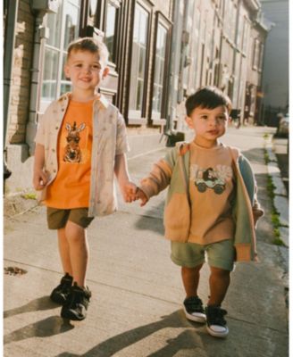 Toddler Boys French Terry Shorts Mint Green