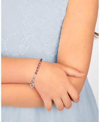 Sterling Silver Birthstone Crystal Bracelet Bracelet