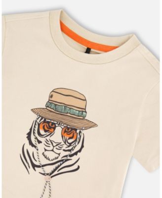 Boy Cotton Short Sleeve T-Shirt - Toddler