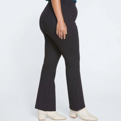Plus Size Pull On Bootcut Ponte Pants