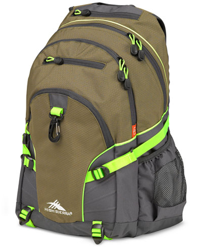 High Sierra Loop Backpack in Moss Green