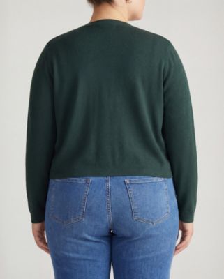 Plus Size Gabrielle Button-Front Cardigan Sweater