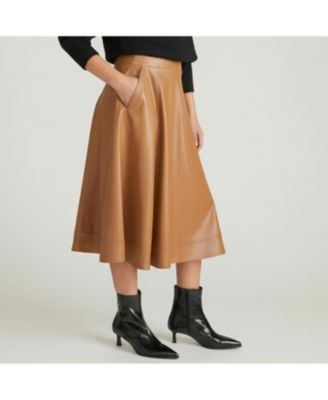 Women's Plus Size Plus Charlotte Leather Skirt