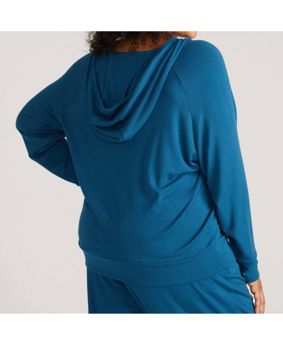 Universal Standard Plus V Neck Hoodie