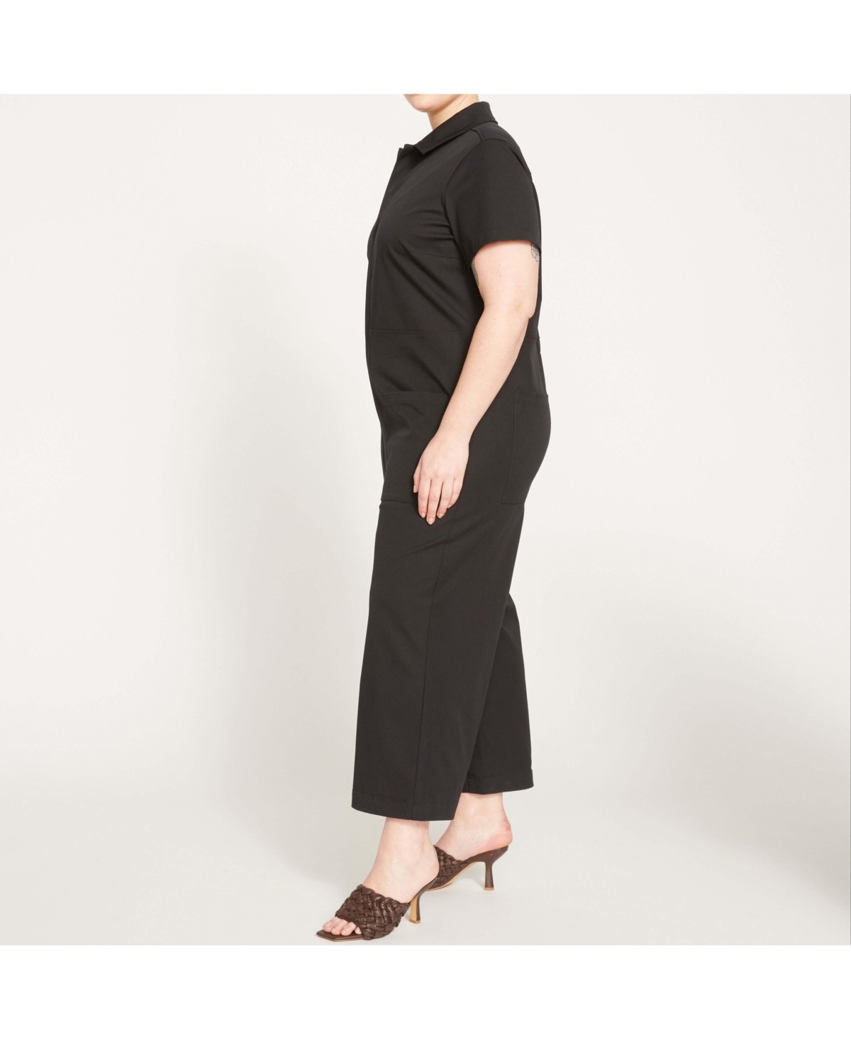 Universal Standard Women's Kate Stretch Cotton Twill Jumpsuit