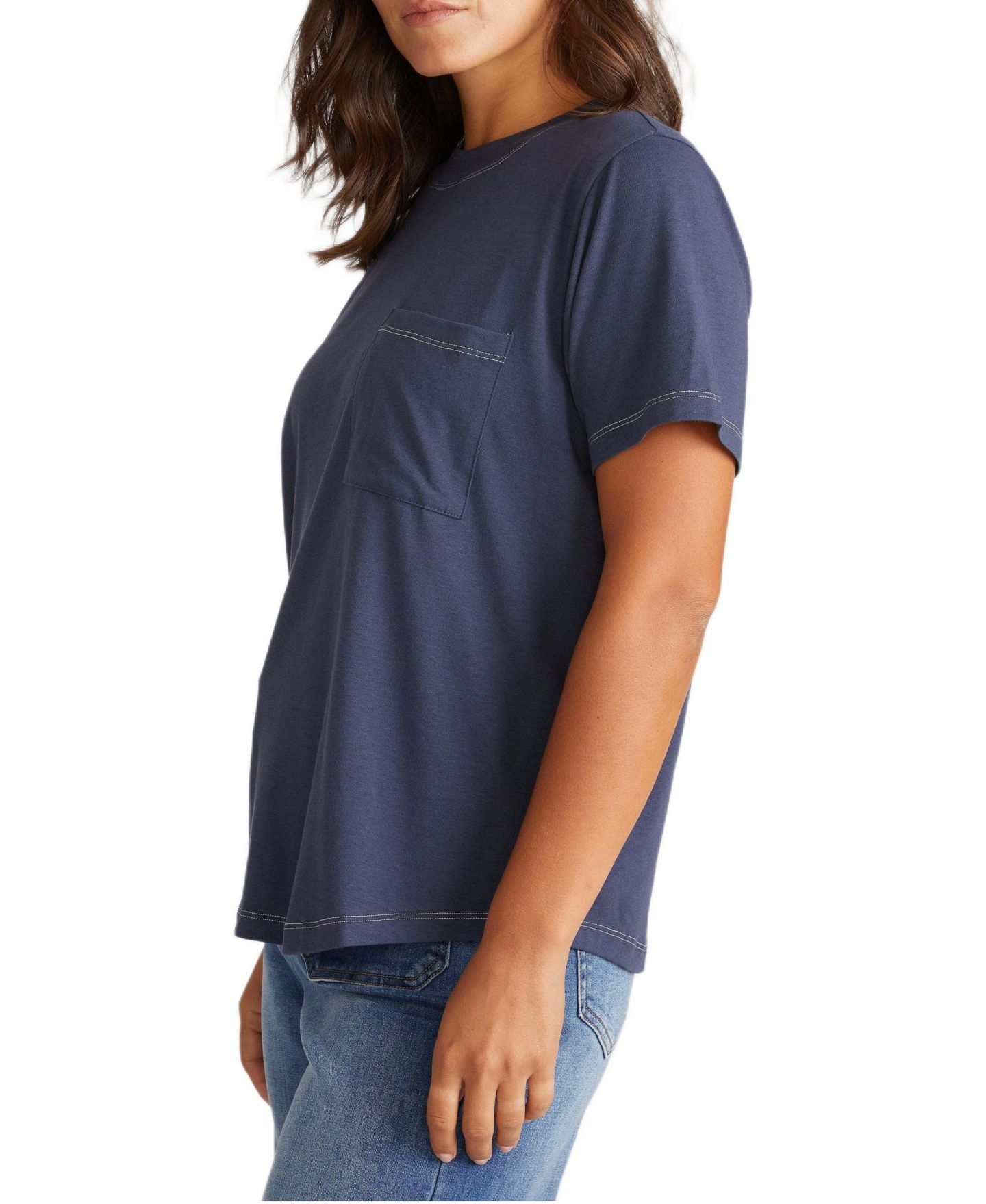 Женская футболка Universal Standard Plus Size Garcon, цвет: Чёрный — фото 3