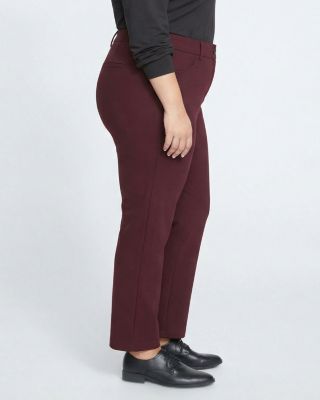 Plus Size Cigarette Ponte Pants