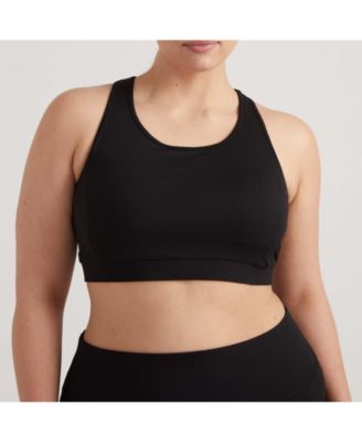 Women's Plus Size Next-to-Naked Racerback Sports Bra