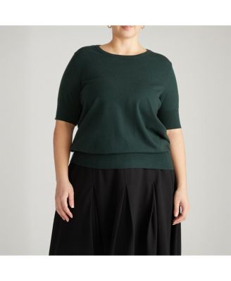 Plus Size Savvy Fine Knit Sweater Top