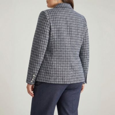 Plus Size 4 Pocket Ponte Blazer
