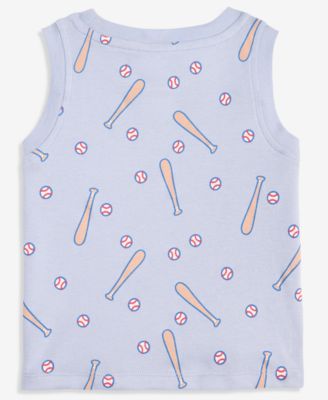 Toddler Boys' 2T-4T Mix & Match Baseball-Print Tank Top