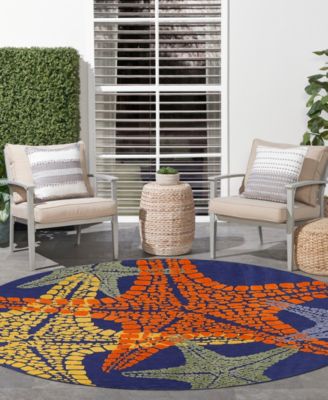 Aloha ALH28 7'10"x7'10" Round Area Rug