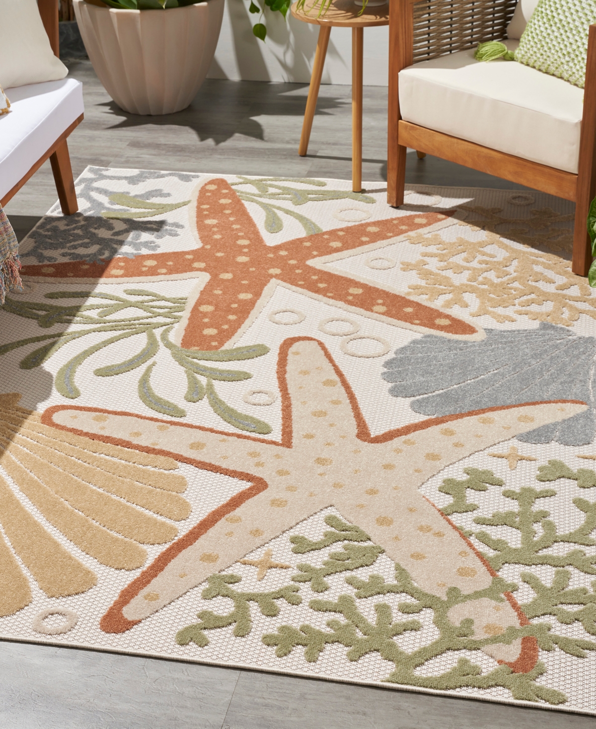 Nourison Home Aloha ALH24 5'3"x7'5" Area Rug