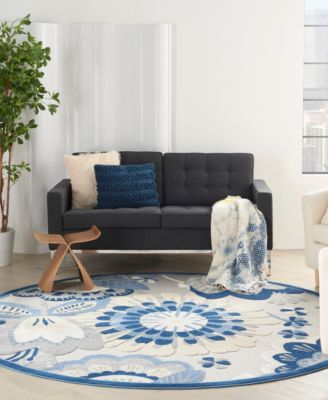 Aloha ALH25 7'10" x 7'10" Round Outdoor Area Rug