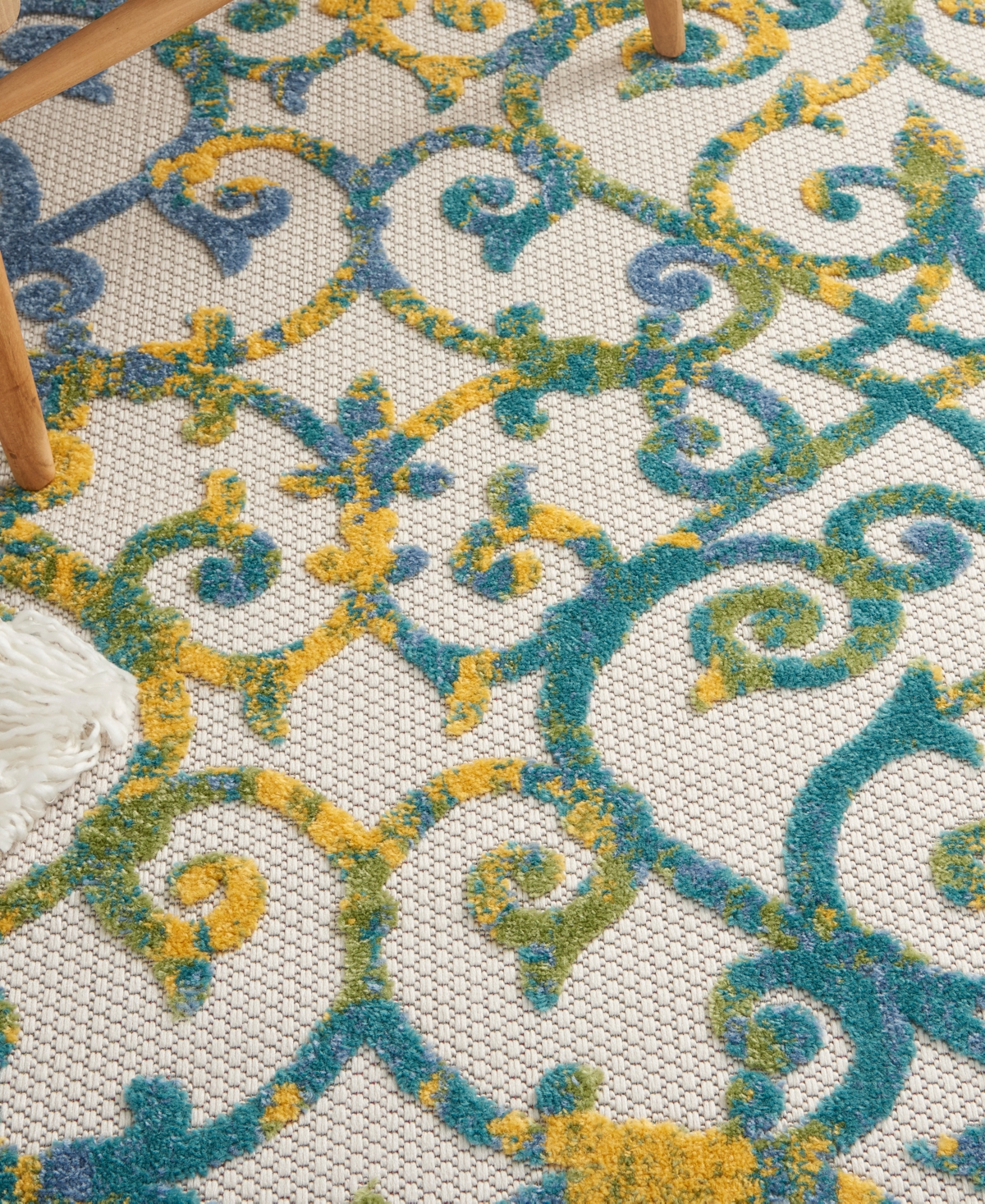 Nourison Home Aloha ALH21 7'10" x Round Outdoor Area Rug