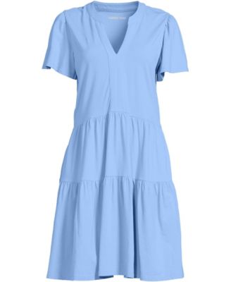 Women's Cotton Jersey Tiered Mini Dress