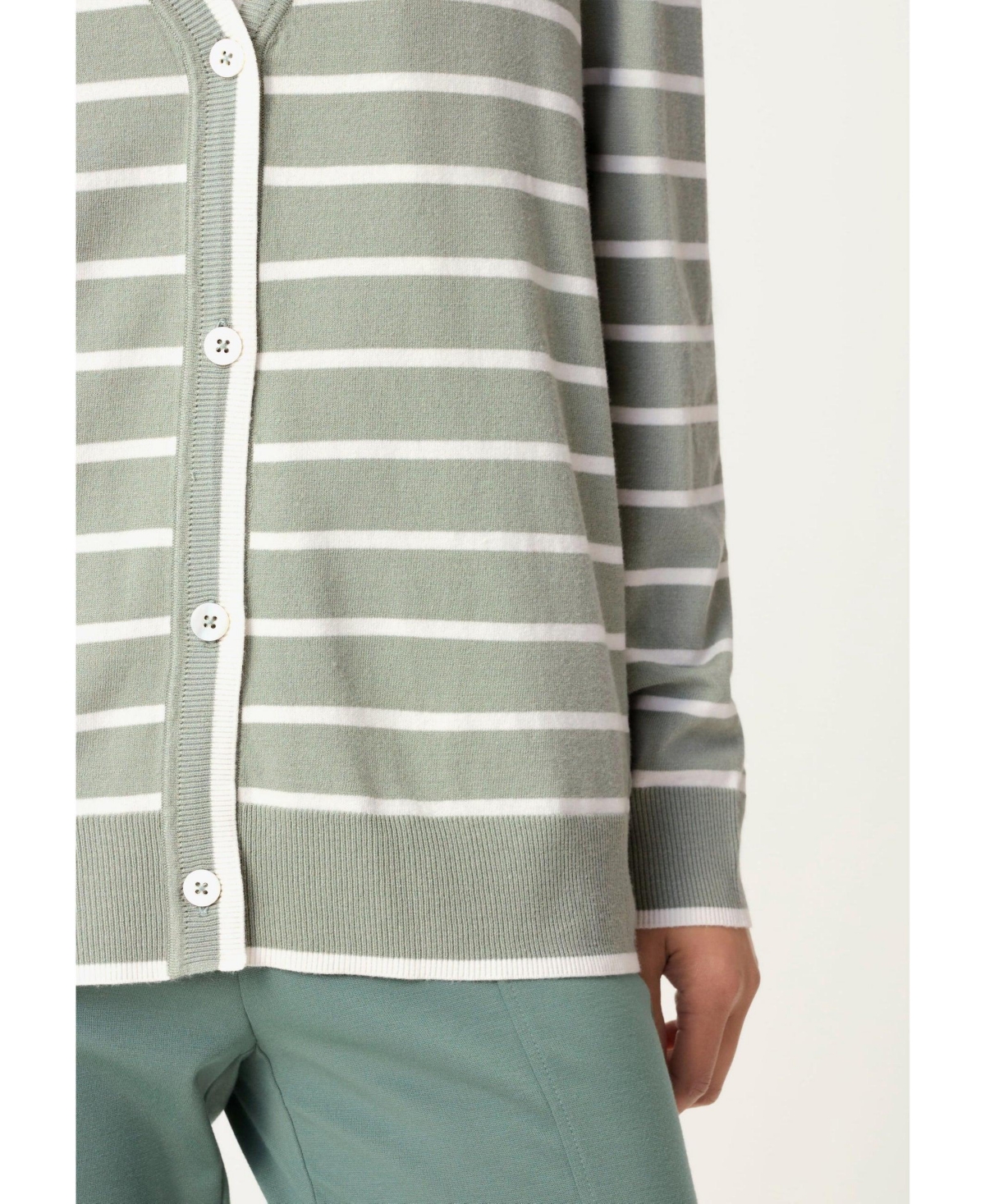 Olsen Women's Striped Cardigan