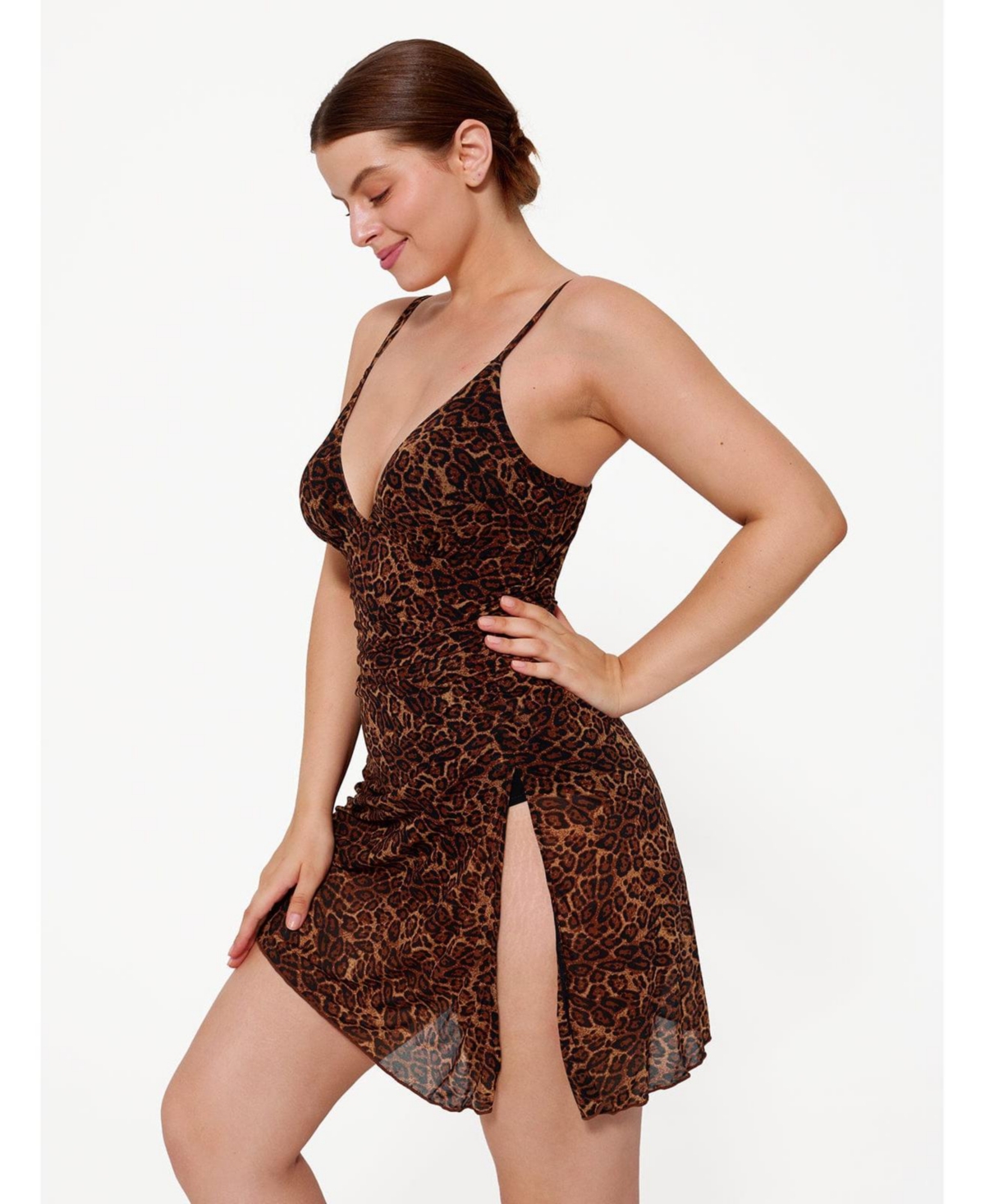 Popilush Women's Shapewear Ruched Convertible One-Piece Swimsuit