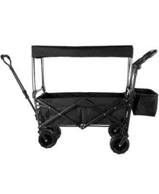 Collapsible Utility Wagon with Drink Holders & Large Storage Capacity