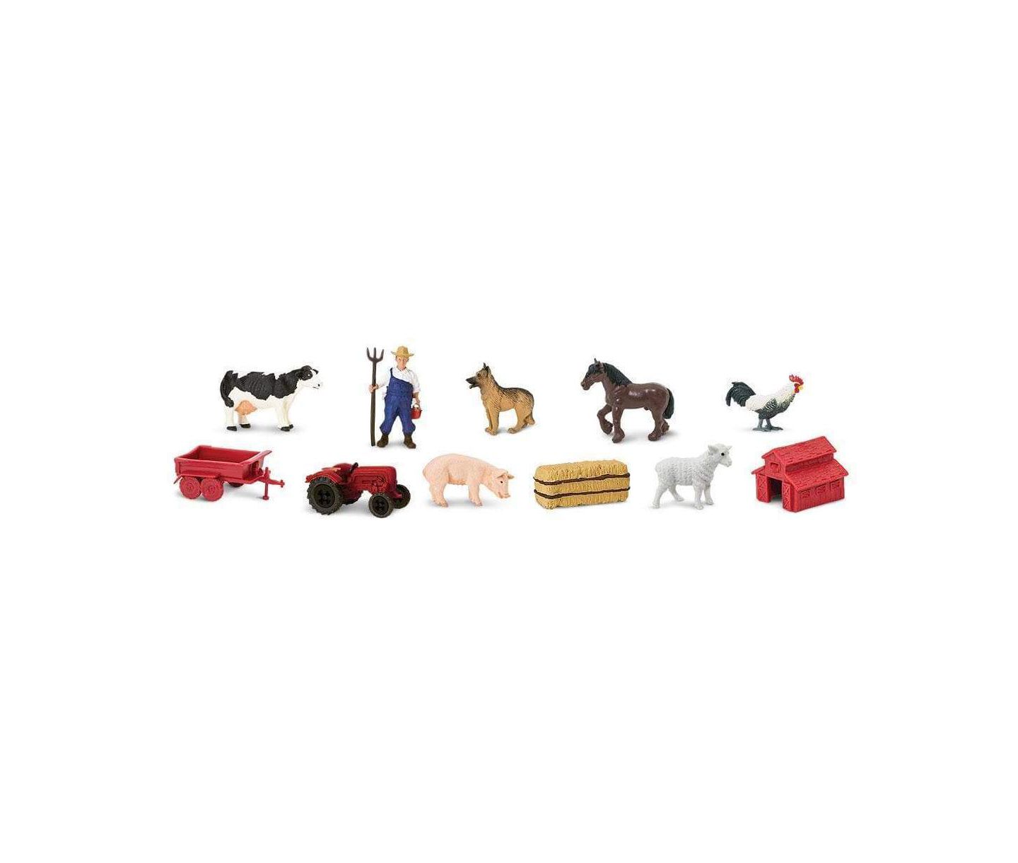 Детские фигурки Safari Ltd. Down on the Farm Hand-Painted 11-Piece Figurine Set, Ages 3+ — фото 2