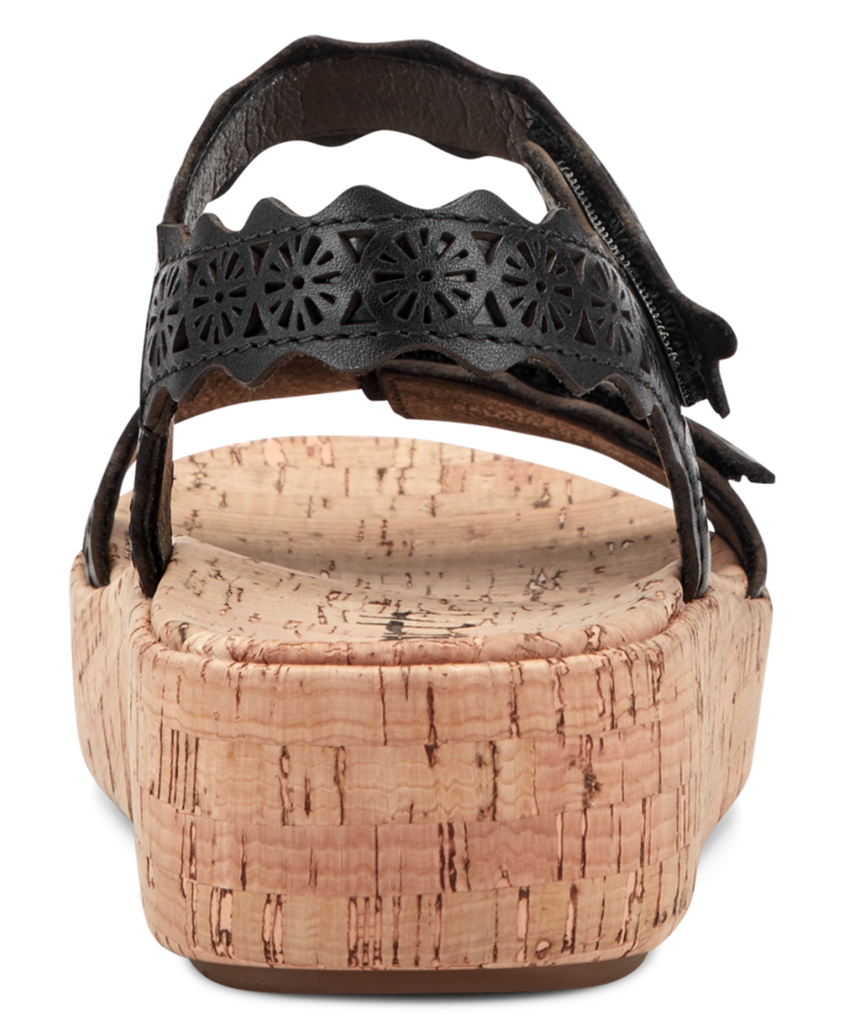 Earth Women's Slatal Round Toe Platform Footbed Sandals