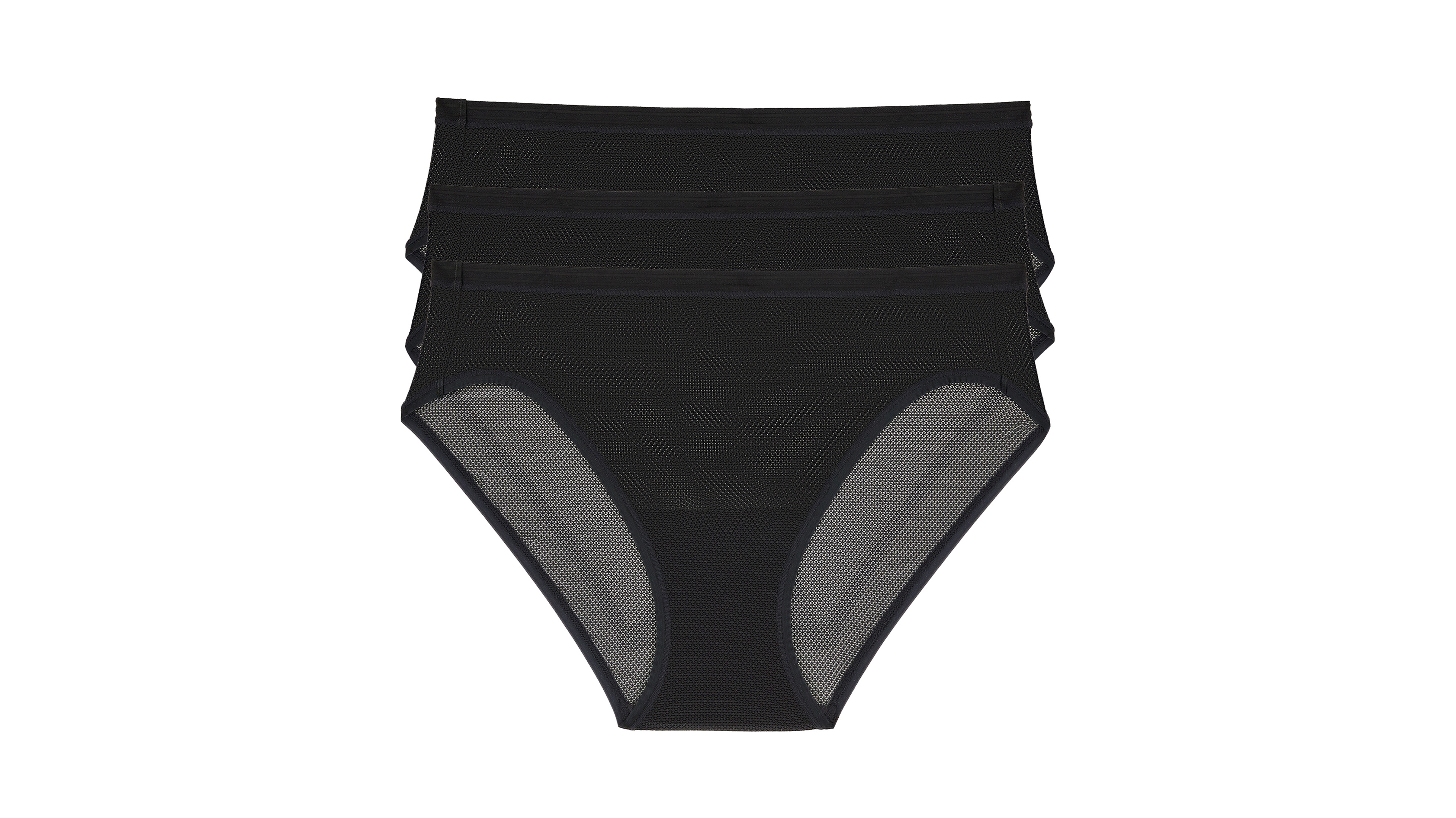 Dkny Women's Sheer Striped Bikini Panties, 3-Pack Set