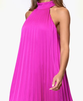 Women's Pleat Detail Ball Gown Dress