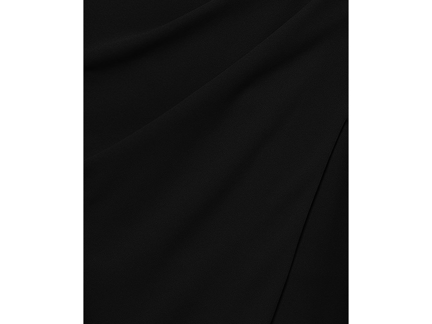 Женское платье XSCAPE One-Shoulder Ruched Midi, цвет: Чёрный — фото 4