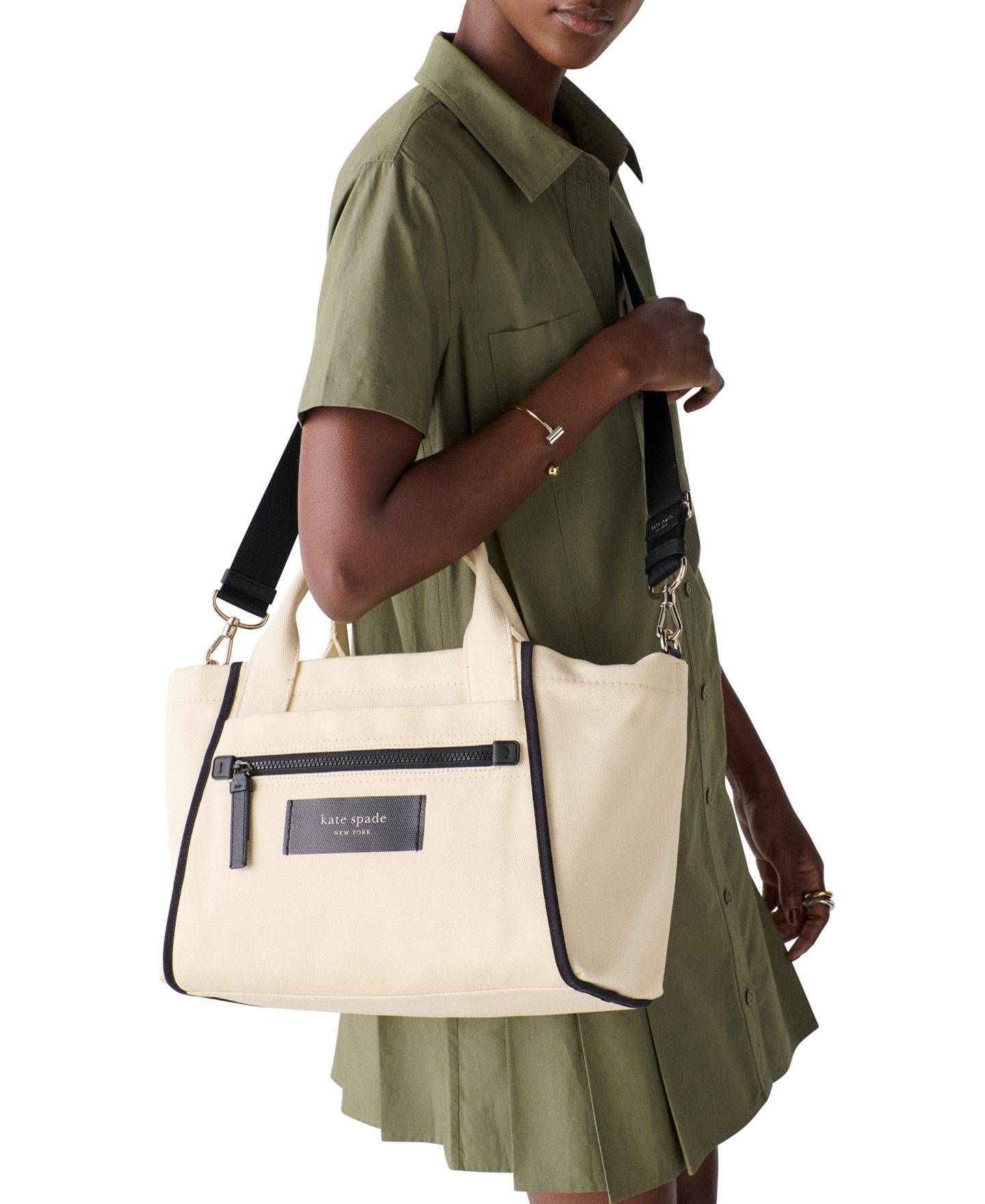 Женская сумка kate spade new york Dash Medium Canvas, цвет: Натуральный — фото 2