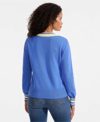 Women's Drifter Set in Sleeve Vneck Sweater