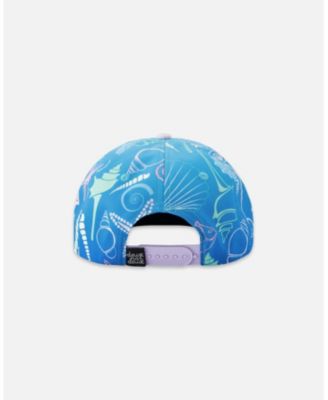 Girl Cap Shell Print