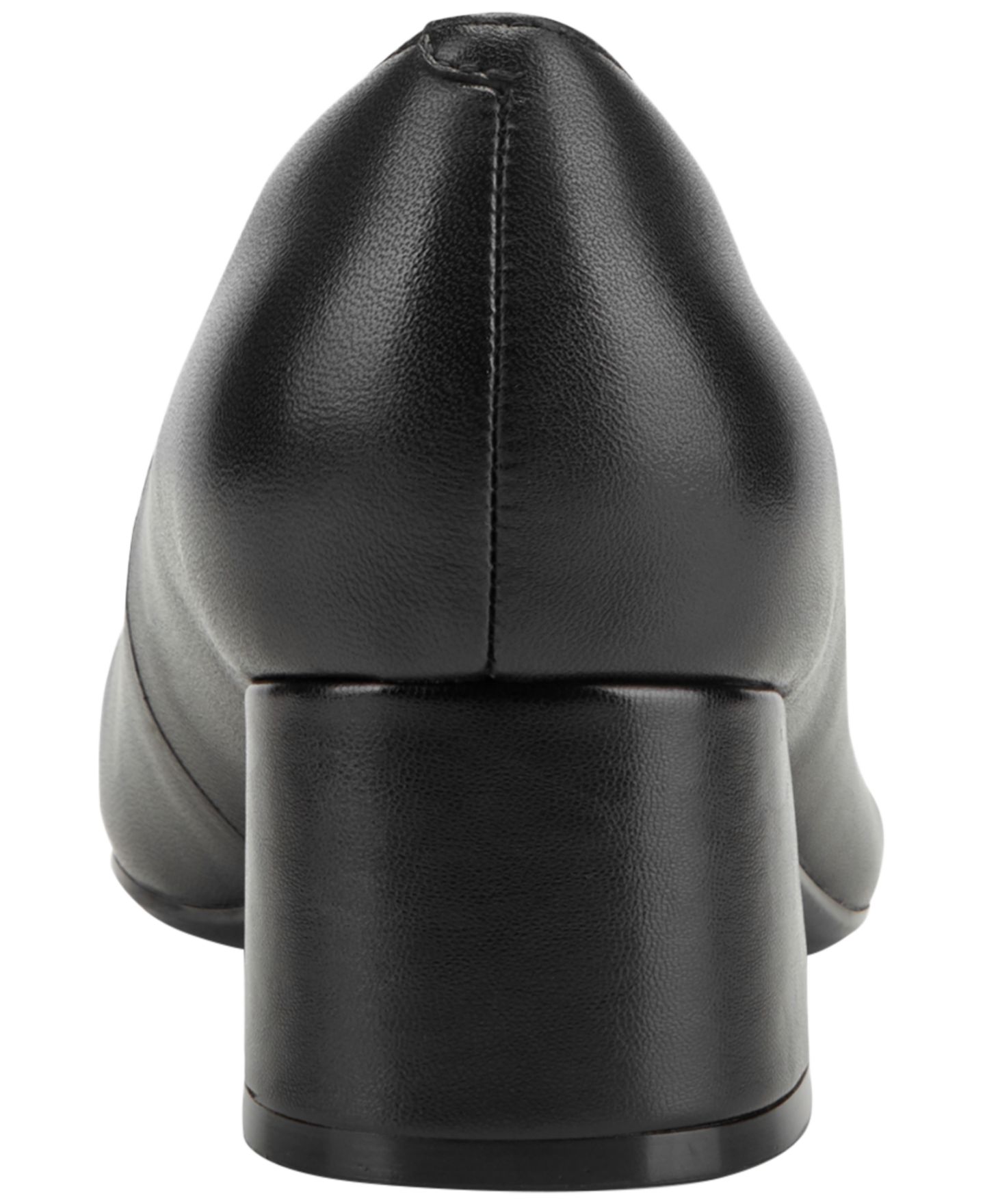 Женские туфли Easy Spirit Marelyn eFlex Square Toe Block Heel Pumps, цвет: Чёрный кожаный — фото 3