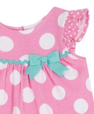 Baby Girls' Interlock Crewneck Top and Pull-On Leggings, 2-Piece Set