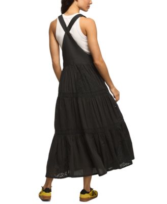 Women's Cutwork Overall Maxi Dress
