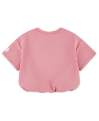 Girls' 7-16 Flower of Friendship Bubble Hem T-Shirt